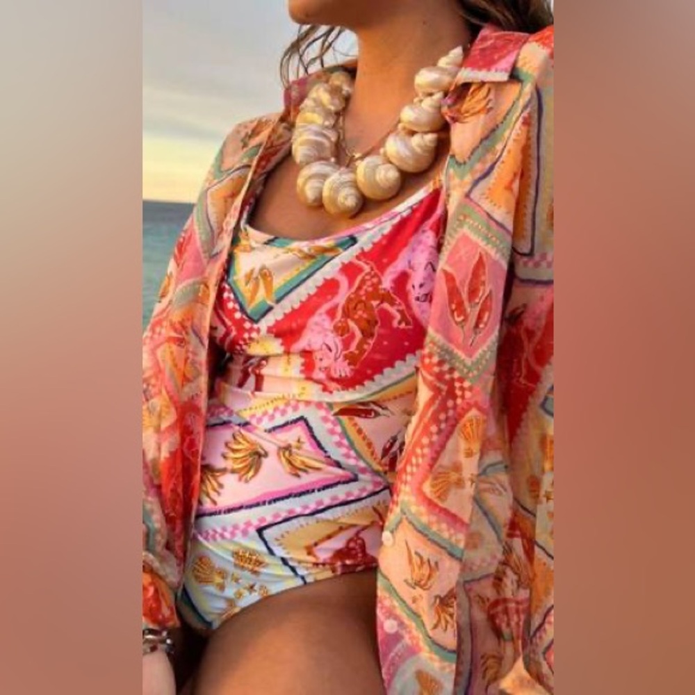 NeverFullyDressed Tropic Tile Kiley Swimsuit